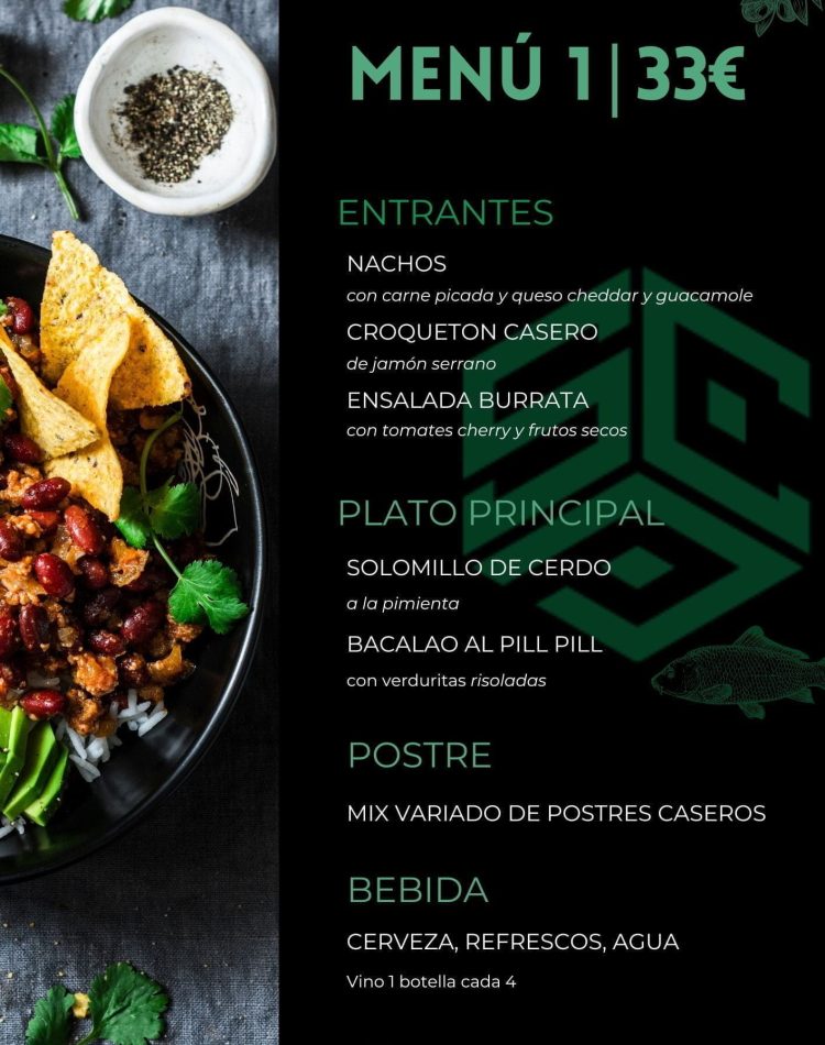 MENÚ 1 ALICANTE-ELCHE
