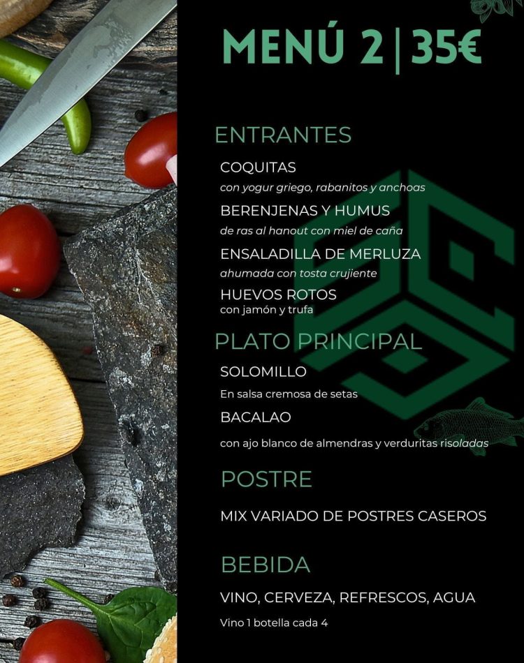 MENÚ 2 ALICANTE-ELCHE