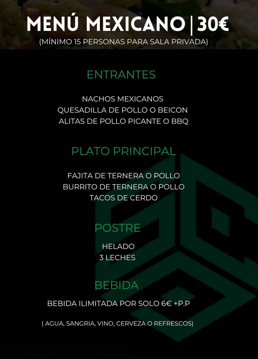 Menú mexicano ibiza despedidas